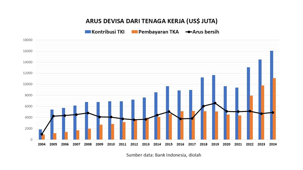 data devisa dari tenaga kerja