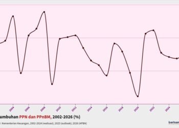 Pertumbuhan PPN dan PPnBM, 2002-2026